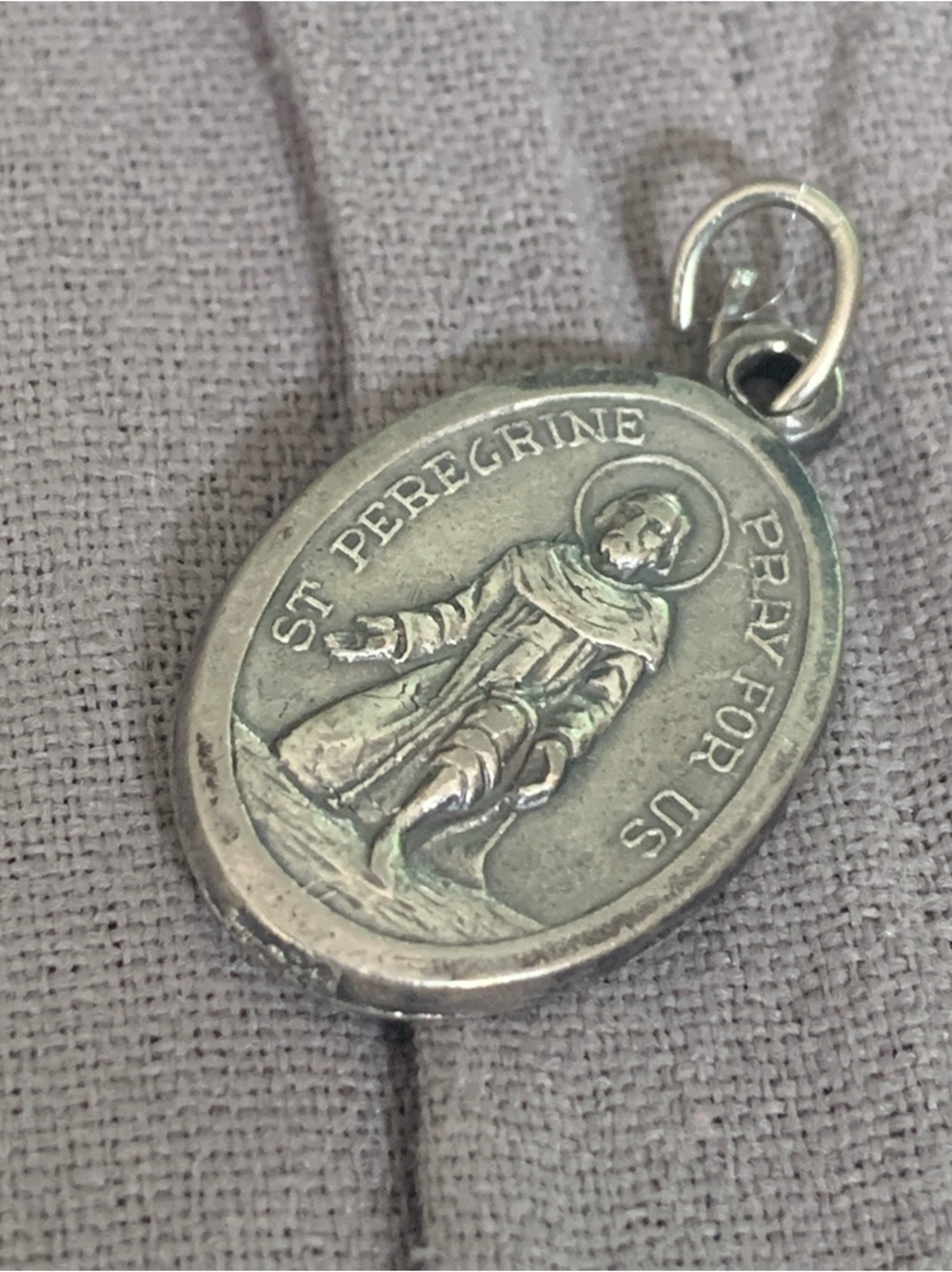 Vintage-Inspired Mater Dolorosa Silver Pendant Necklace